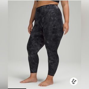 Lululemon diamond dye pitch grey graphite grey 23’ inseam size 4
